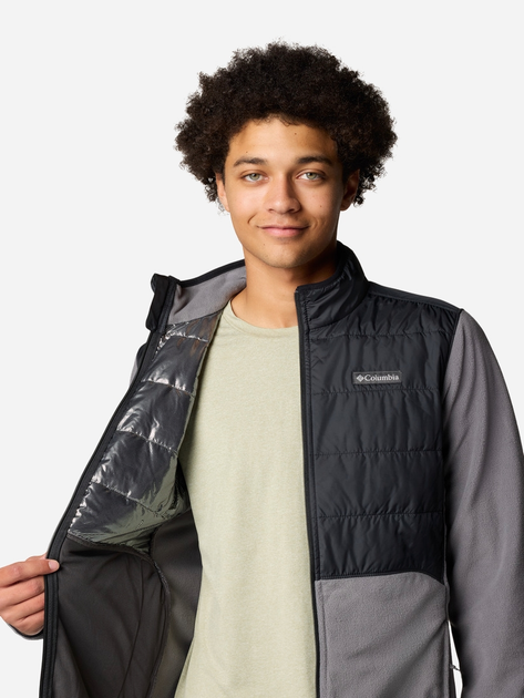 Bluza męska rozpinana streetwear polarowa Columbia Basin Butte FZ Fleece II 2101761023 L Szara (195981338256) - obraz 5