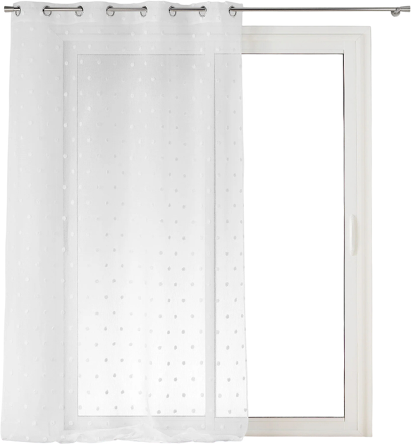 Firana Douceur d'interieur Pompinou z pomponami 140x240 cm (3574386277549) - obraz 1