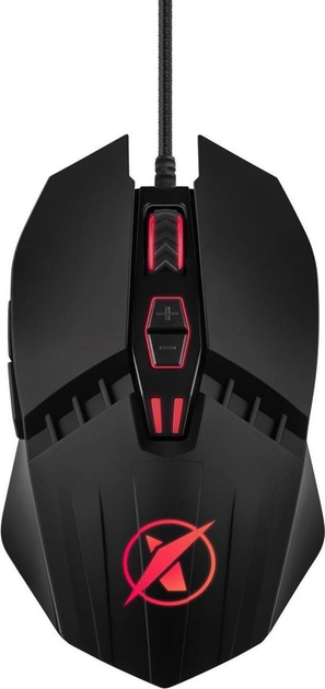 Mysz Niceboy ORYX M200 USB Black/Red (8594182423686) - obraz 1