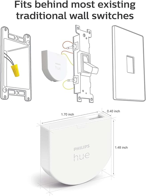 Moduł włącznika ściennego Philips Hue Wall Switch Module (8719514318045) - obraz 3