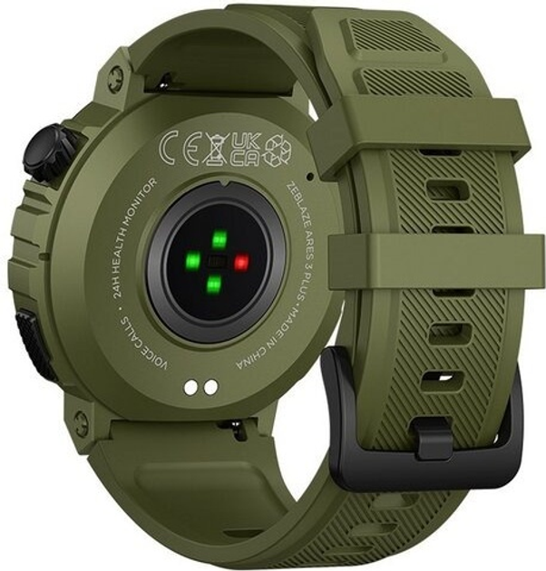Смарт-годинник Zeblaze Ares 3 Plus Wild Green (6946639813229) - зображення 4