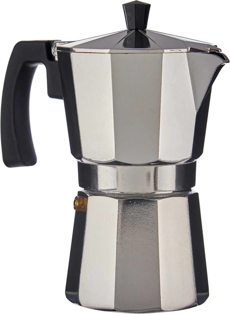Kawiarka Kinvara Arco aluminiowa na 3 filiżanki 150 ml Srebrna (8430852814227) - obraz 1