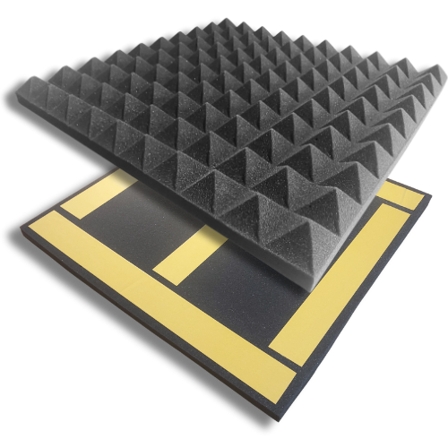 Акустические панели быстрого монтажа Quick Installation Pyramid самоклеящиеся, графит 50х50см толщина 50мм - Фото 1 Акустические панели быстрого монтажа Quick Installation Pyramid самоклеящиеся, графит 50х50см толщина 50мм - изображение 1