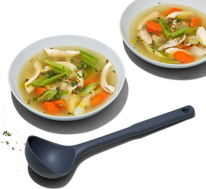 Ополоник Oxo Good Grips силіконовий сірий (719812689807) - зображення 3