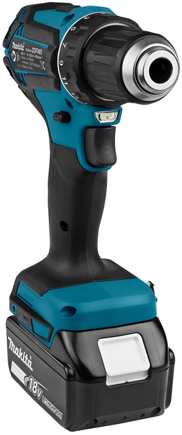 Wiertarko-wkrętarka akumulatorowa Makita LXT DDF485SF 18 V 1 x 3 Ah (0197050008923) - obraz 7