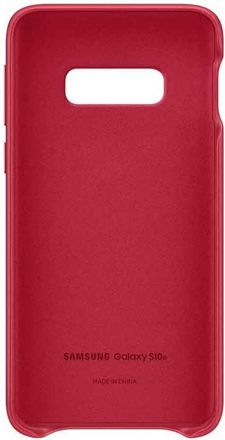 Панель Samsung Leather Cover для Galaxy S10e Red (EF-VG970LREGWW) - зображення 3