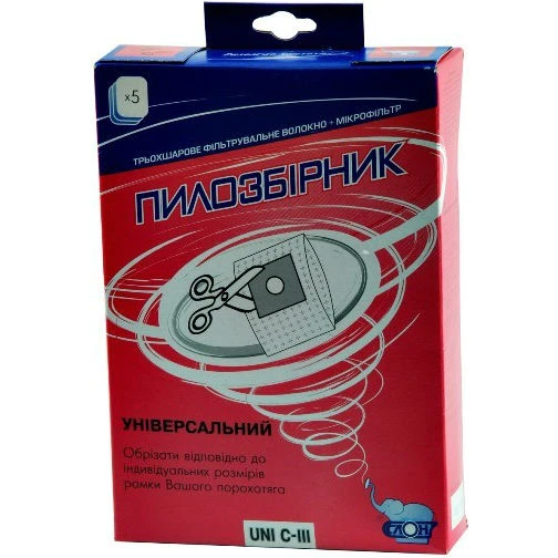 Мішок для пилососа одноразовий мікроволокно СЛОН UNI C-III c (5шт) універсальний - изображение 2