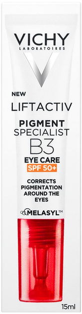 Крем для шкіри навколо очей Vichy Liftactiv Pigment Specialist B3 Eye Care SPF50+ антивіковий 15 мл (3337875918534) - зображення 3