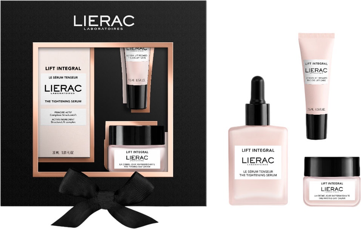 Zestaw do pielęgnacji twarzy Lierac Lift Integral Serum 30 ml + Krem na dzień 20 ml + Krem pod oczy 7.5 ml (3701436927523) - obraz 2