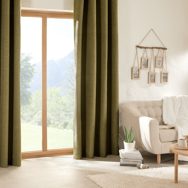 Штора-блекаут Atmosphera Soana на люверсах 140 x 260 см Khaki Green (3560232954511) - зображення 2