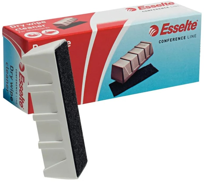 Gąbka magnetyczna Esselte Dry Wipe Cleaner do tablic Biała (7312700968904) - obraz 1