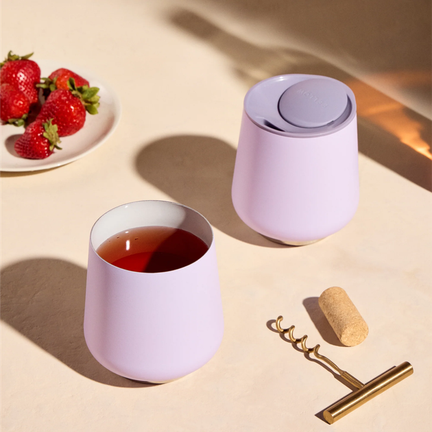 Набір термокружок Fellow Ruby Wine Tumbler Лілові 355 мл 2 шт (840228807698) - зображення 6