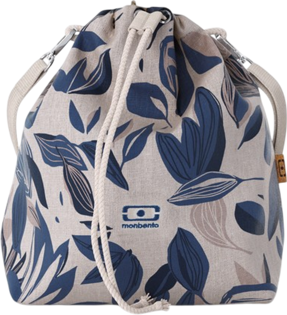 Worek na lunchbox Monbento Fresh Vegetal Blue termiczny z paskiem 20.5 x 25 x 10.5 cm (3760367954022) - obraz 1