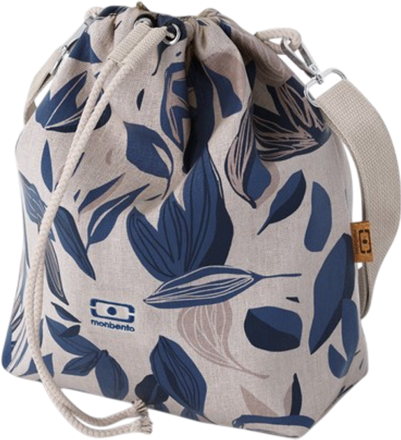 Worek na lunchbox Monbento Fresh Vegetal Blue termiczny z paskiem 20.5 x 25 x 10.5 cm (3760367954022) - obraz 2