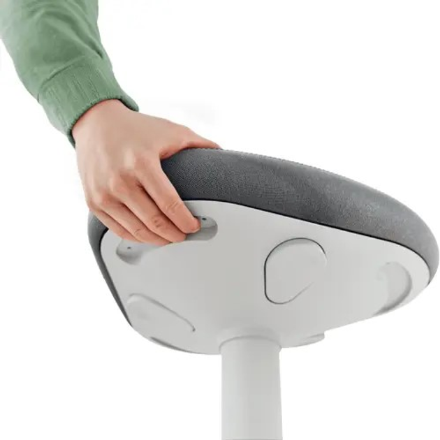 Stołek biurowy Leitz Ergo 65450085 25 cm Grey (4002432138425) - obraz 6