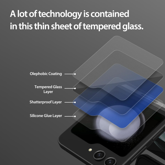 Szkło hartowane Araree Core Glass 2 pack do Samsung Galaxy Flip 5 (AR30-01779A) - obraz 4