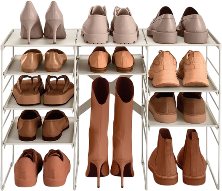 Stojak na buty Joseph Joseph Level potrójny szary 51.2 x 75.8 x 35 cm (5028420009651) - obraz 4