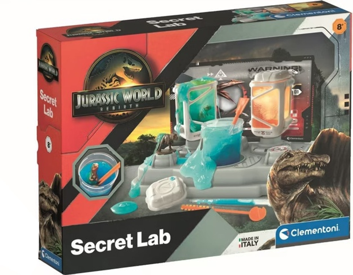 Zestaw Clementoni Jurassic World Geheimes Genetik Labor 18220 (8005125182206) - obraz 1