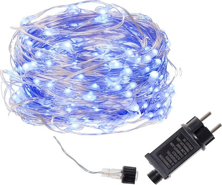 Kurtyna świetlna Springos CL0084 Druciki 200 LED Niebieska (5907719401195) - obraz 2