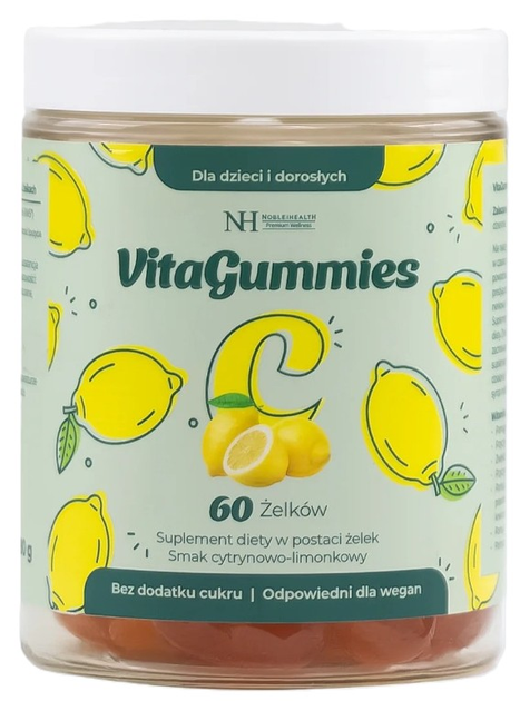 Харчова добавка Noble Health VitaGummies з вітаміном С 60 желейок (5906630601387) - зображення 1