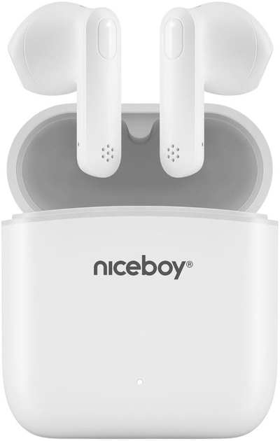 Słuchawki Niceboy HIVE Beans White (8594182425154) - obraz 1
