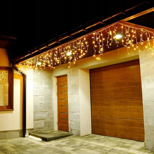 Гірлянда Springos CL0301 Бурульки 300 LED Тепла біла (5907719412665) - зображення 9