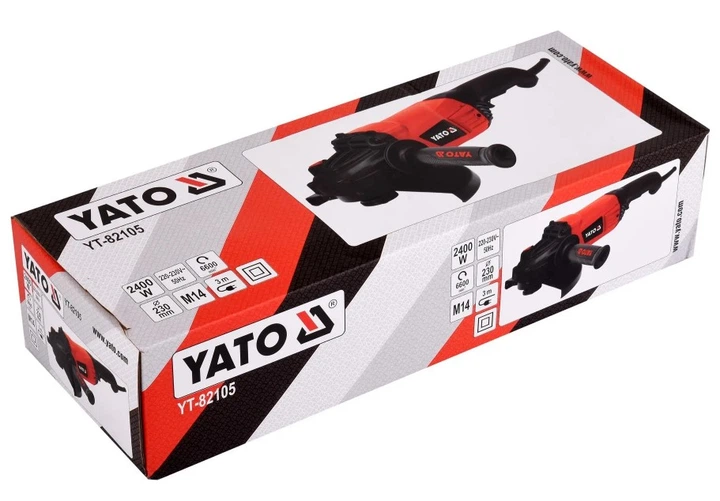 Шліфмашина кутова мережева YATO YT-82105 М14 - изображение 3