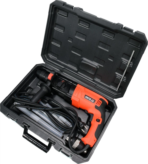 Перфоратор мережевий SDS+ YATO YT-82122 з змінним патроном P 850 Вт - изображение 4