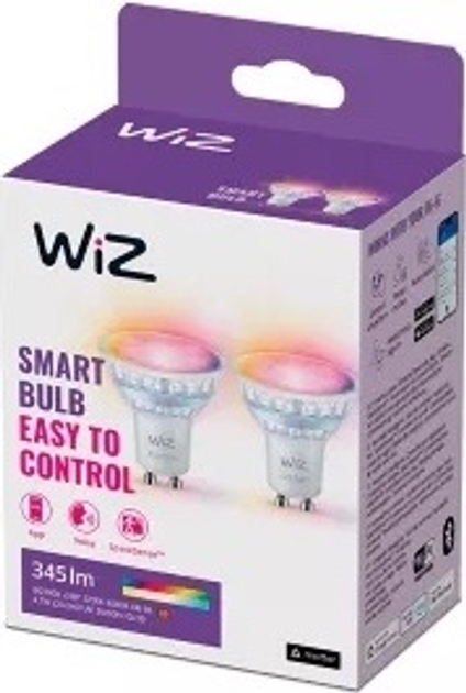 Smart żarówka WIZ Wi-Fi BLE 50W GU10 GLASS 922-65 RGB2PF/6 (872016907672300) - obraz 5