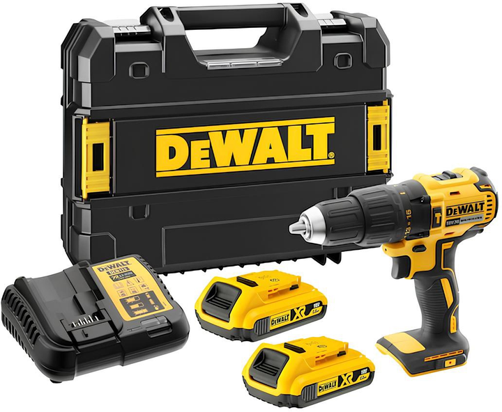 Wiertarko-wkrętarka akumulatorowa DeWalt DCD778D2T-QW 18 V 2 x 2 Ah (5035048690468) - obraz 1
