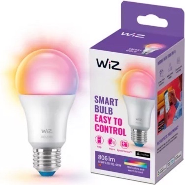 Розумна лампа Wi-Fi BLE 60W A60 E27 822-65 RGB 1PF/6 (872016907229900) - зображення 2