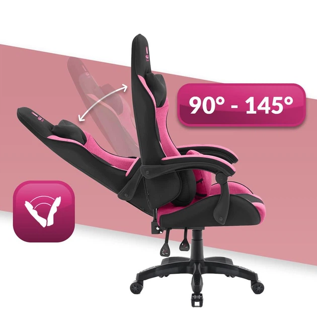 Компьютерное кресло Hell's Rainbow Black-Pink ткань (5904204981354) - изображение 5