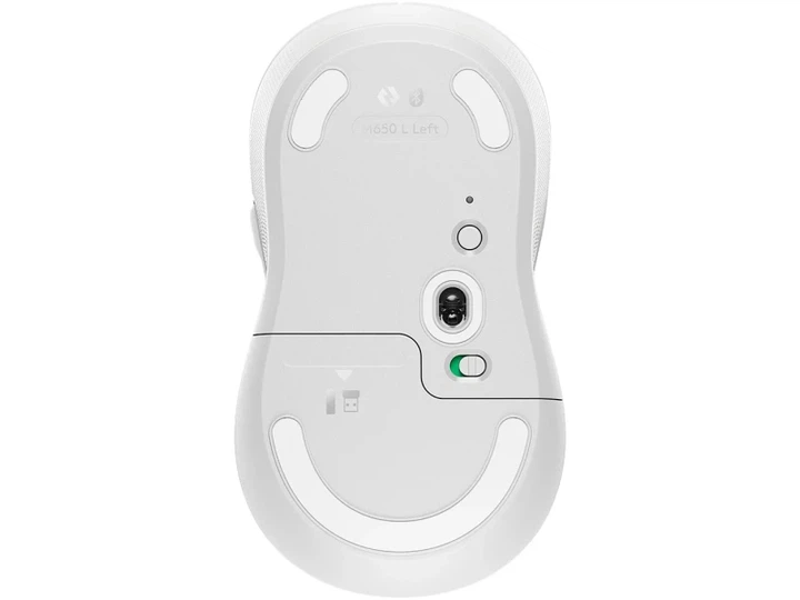 Миша Logitech Signature M650 L Wireless Mouse LEFT Off-White (910-006240) - изображение 4