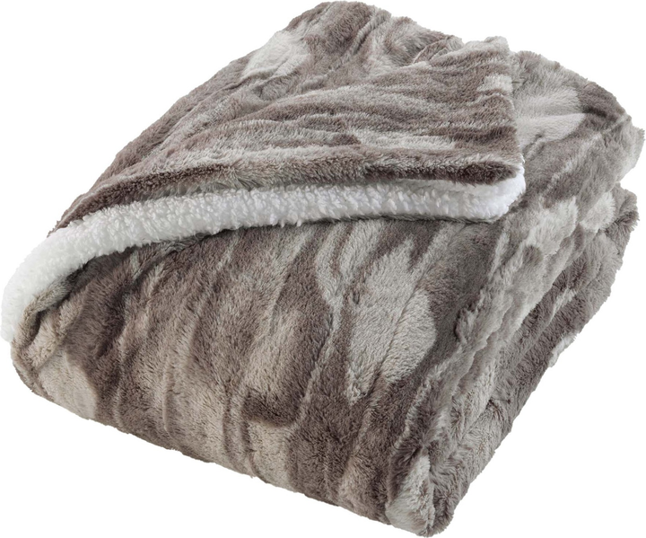 Koc Douceur d'interieur Caribou pluszowy ze sztucznego futra 180 x 220 cm (3574386115940) - obraz 1