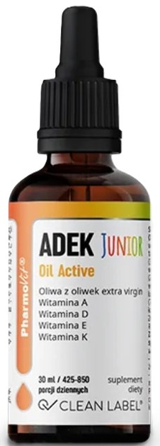 Suplement diety Pharmovit ADEK Junior Oil Active w kroplach 30 ml (5902811239936) - obraz 2