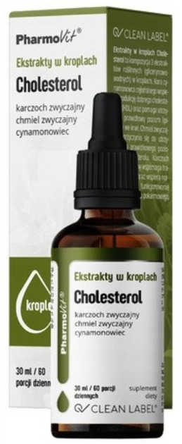 Харчова добавка Pharmovit Cholesterol для підтримки ШКТ 30 мл (5904703900023) - зображення 1