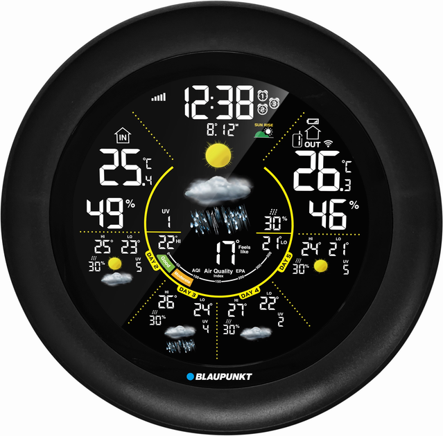 Метеостанція Blaupunkt WS65BK APP (5901750508127) - зображення 1