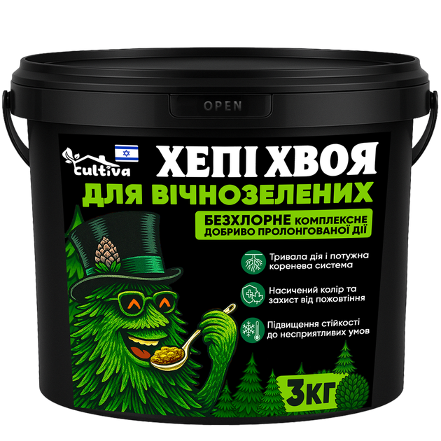 Удобрение Хеппи Хвоя Комплексное Для Вечнозеленых Растений, 3 кг - Фото 1 Удобрение Хеппи Хвоя Комплексное Для Вечнозеленых Растений, 3 кг - изображение 1