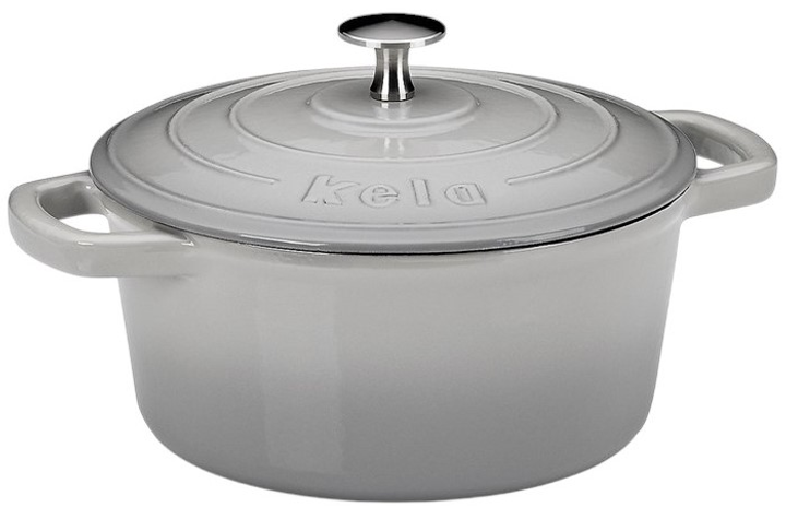 Чавунна жаровня з кришкою Kela Calido сіра 4.6 л (4025457126079) - зображення 1