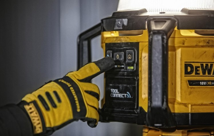 Акумуляторна лампа DeWalt LED 18V XR TOOL CONNECT 5000 лм (DCL074-XJ) - зображення 5