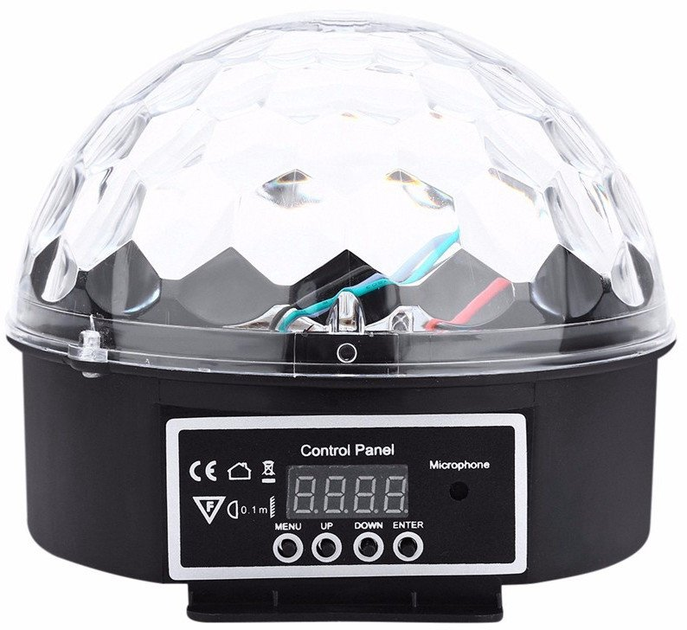 Лампа диско Standart LUMINAIRE DISCO 9W RGB SOUND IP20 DMXRC (4772013449454) - зображення 1