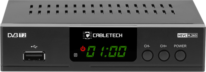 Tuner cyfrowy Cabletech URZ0338A DVB-T2 H.265 HEVC (5901890110709) - obraz 2
