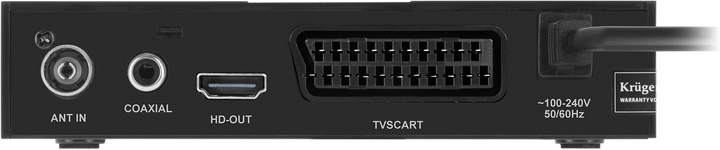 Tuner cyfrowy Kruger&Matz KM0550D DVB-T2 H.265 HEVC (5901890110686) - obraz 3