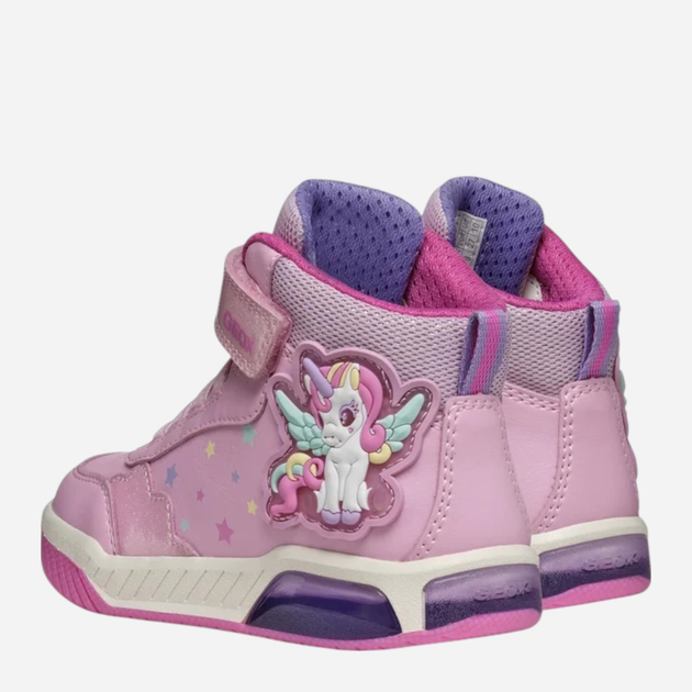 Sneakersy dziecięce wysokie dla dziewczynki Geox J Inek Girl J56ASA-0BCKC-C8206 34 Różowe (8058192429309) - obraz 3