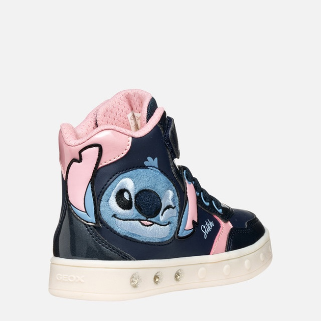 Sneakersy dziecięce wysokie dla dziewczynki Geox J Skylin Girl J568WH-0BCKN-C0694 24 Granatowe (8058192422027) - obraz 4