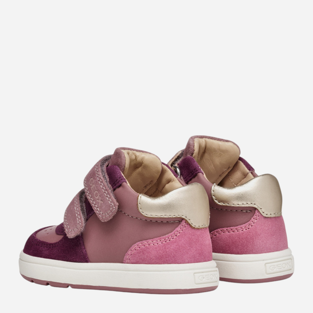 Дитячі демісезонні черевики для дівчинки Geox B Biglia Girl B564CA-02285-CL88H 25 Рожеві (8058192461477) - зображення 4