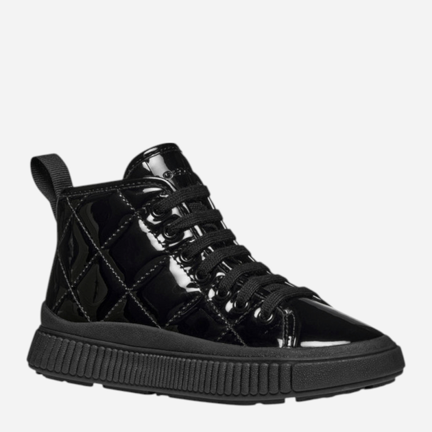 Sneakersy młodzieżowe dziewczęce wysokie Geox J Laquinny Girl J56M3F-000HH-C9999 35 Czarne (8058192520105) - obraz 2
