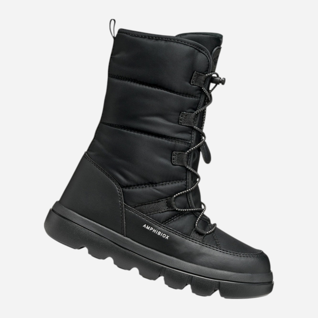 Підліткові зимові чоботи для дівчинки Geox J Willaboom Girl B A J56HWA-0FU54-C9999 37 Чорні (8058192512285) - зображення 5