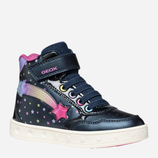 Sneakersy dziecięce wysokie dla dziewczynki Geox J Skylin Girl J568WB-0PVKC-C4243 24 Granatowe (8058192430398) - obraz 2