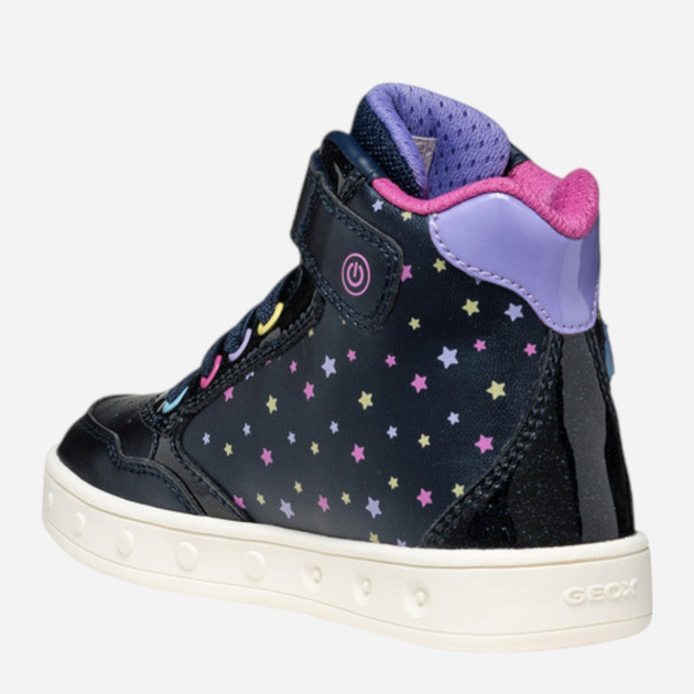 Sneakersy dziecięce wysokie dla dziewczynki Geox J Skylin Girl J568WB-0PVKC-C4243 24 Granatowe (8058192430398) - obraz 3